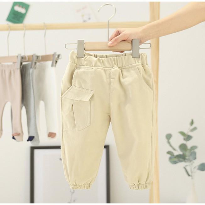 Quần jean Unisex(trai/gái) túi hộp cách điệu thời trang cho bé