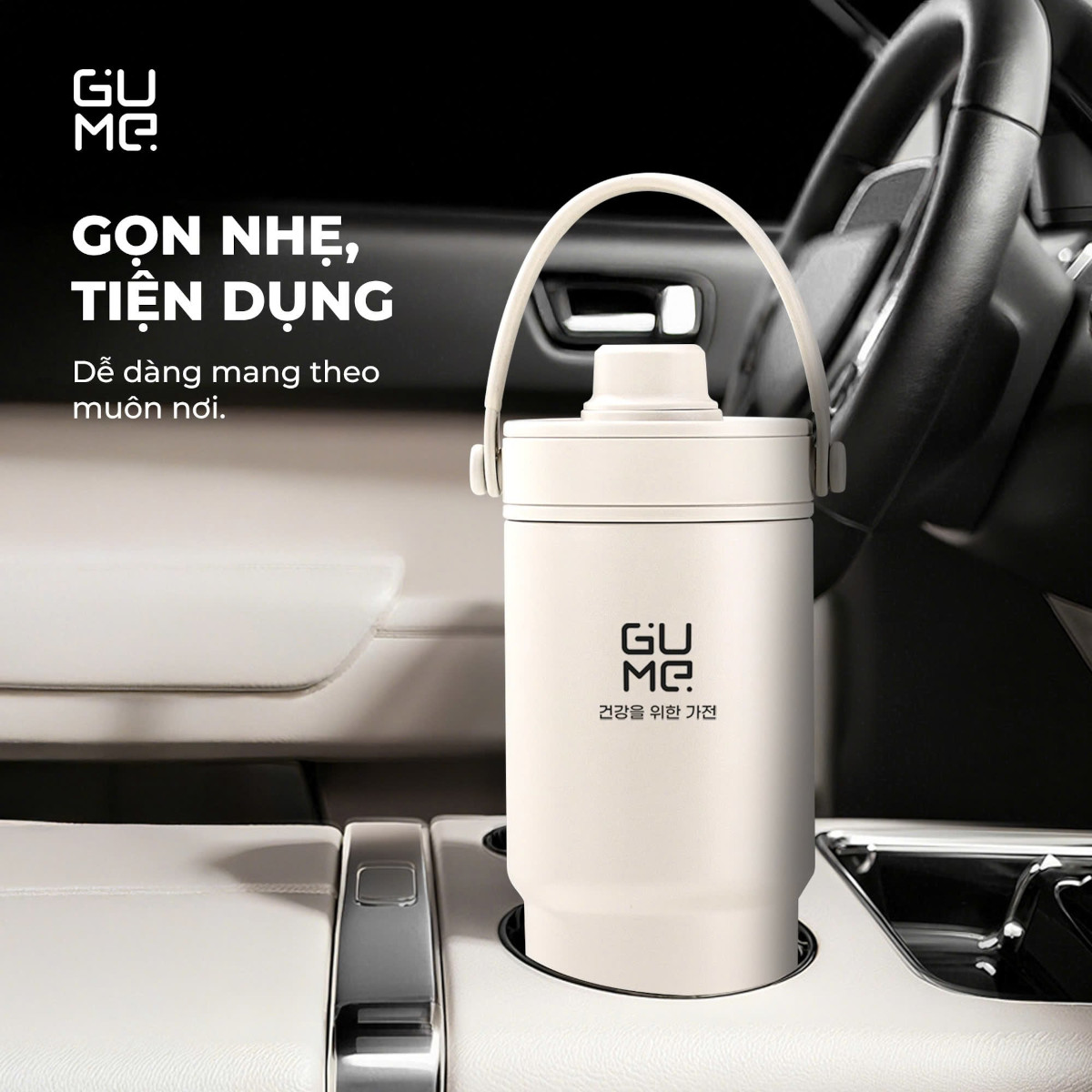 Cốc giữ nhiệt Inox 316 phủ gốm Hàn Quốc GM-F3301 dung tích 735ml - Hàng chính hãng