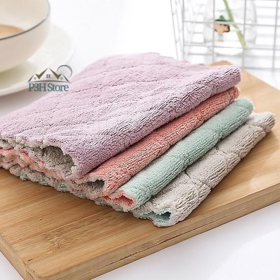 Khăn lau bếp nhỏ đa năng 2 mặt siêu thấm kháng khuẩn