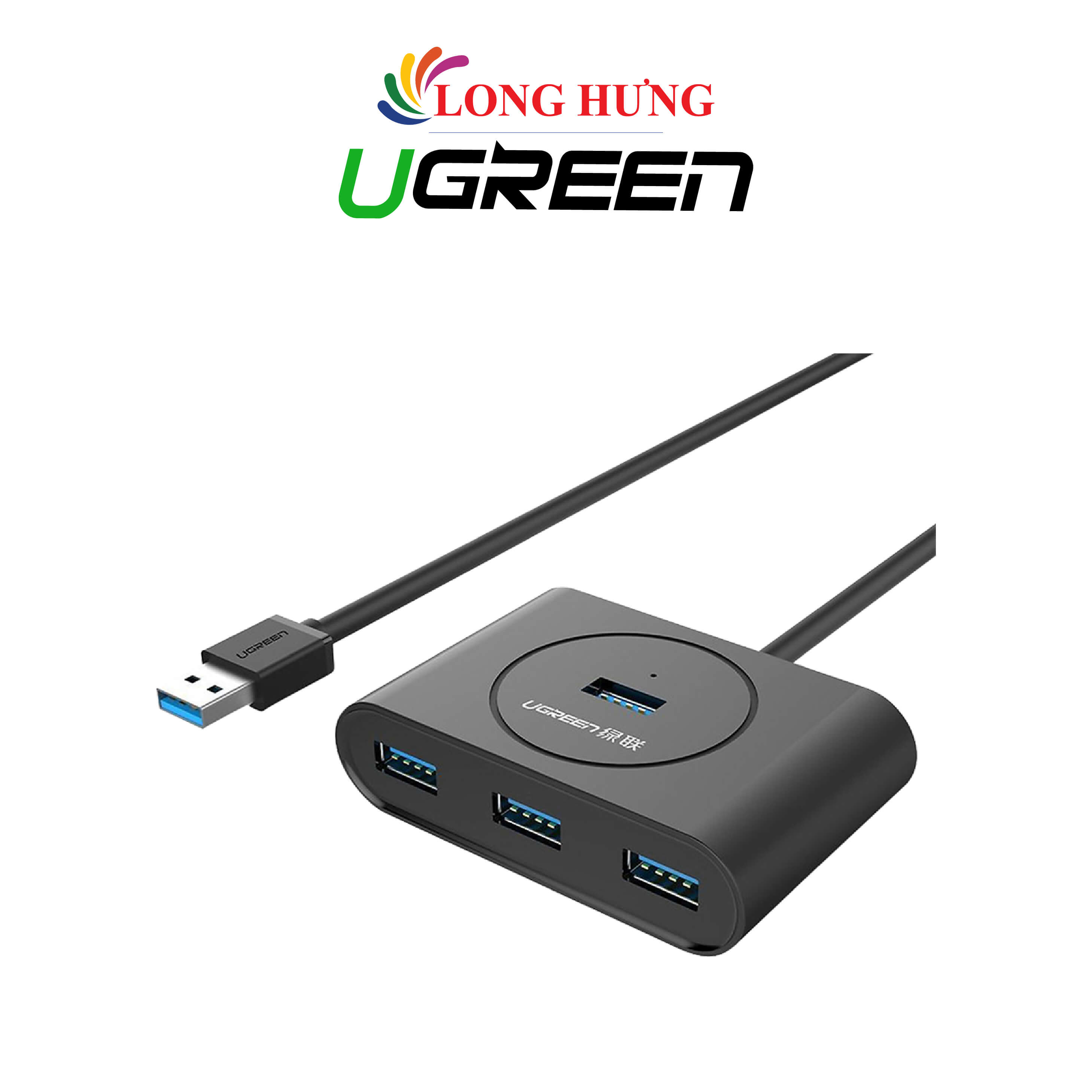 Cổng chuyển đổi Ugreen 4-in-1 USB 3.0 Hub CR113 - Hàng chính hãng