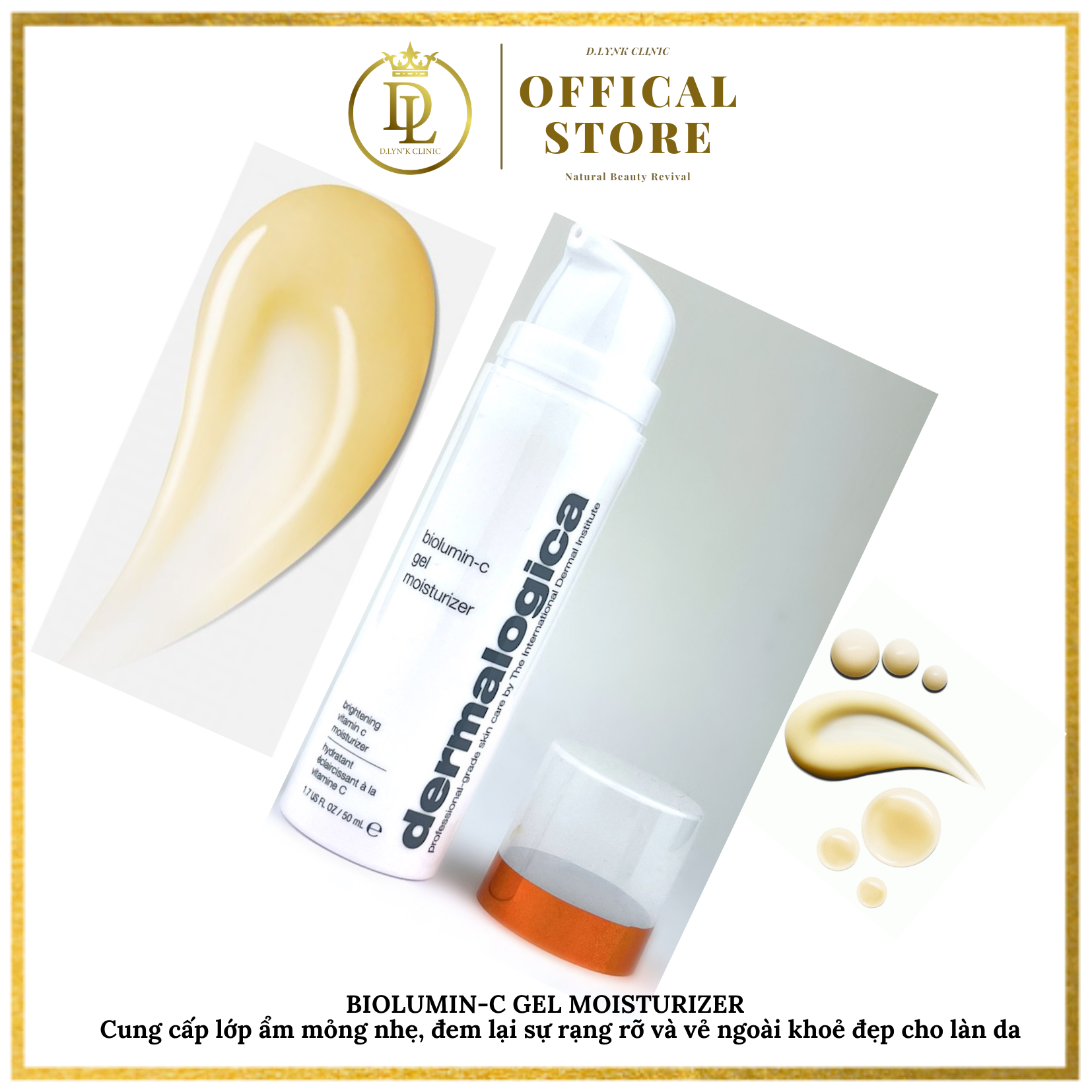 Tinh chất giảm thâm, ngăn ngừa mụn và sáng đều màu da Dermalogica BIOLUMIN-C GEL MOISTURIZER 50ml
