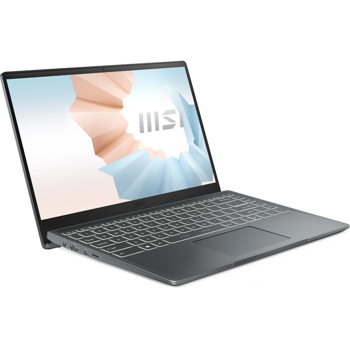 Hình ảnh Laptop MSI Modern 14 B11MOU 851VN Gray (i3 1115G4/ 8GB/ 256GB SSD/ W10) Hàng Chính Hãng