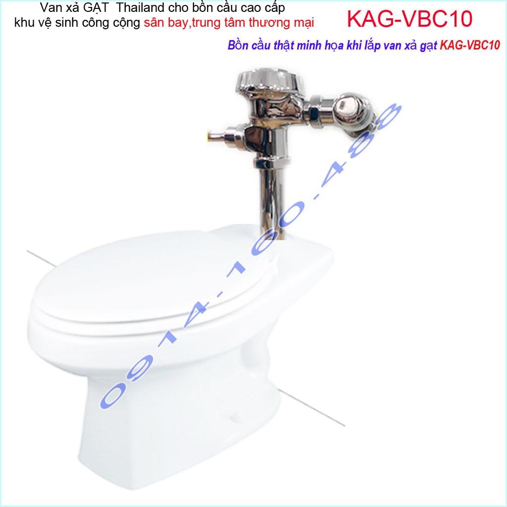 Van xả gạt bồn câu KAG-VBC10, van xả cho bồn cầu Toto, Inax treo tường không thùng nước