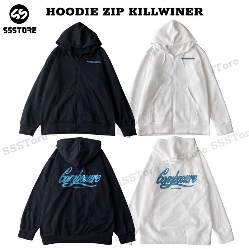 Áo khoác hoodie zip KILL có nón vải nỉ cotton lót bông nhiều màu form rộng unisex nam nữ - SSSTore