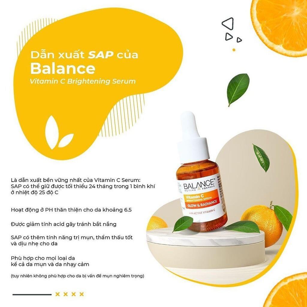 Serum mờ thâm sau mụn Vitamin C Balance Active Formula 30ml