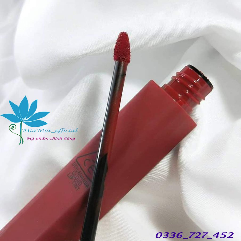 Son Kem Lì 3CE Cloud Lip Tint Immanence Màu Đỏ Trầm Rất Sang Và Tôn Da