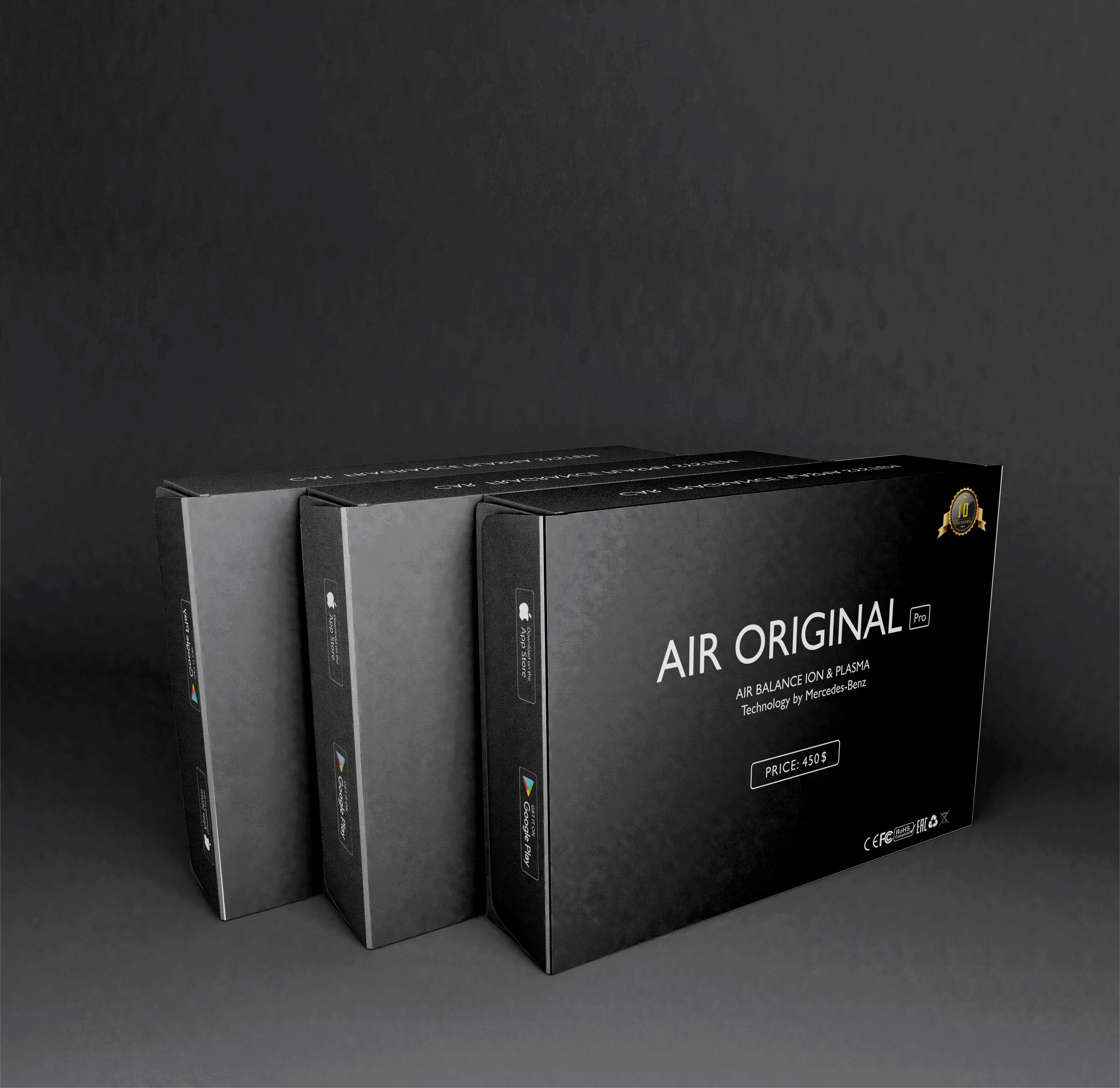 Bộ khuyến tán nước hoa xe hơi công nghệ Plasma Air Original pro lọc không khí  công nghệ mới nước hoa 4 mùi 3 lớp