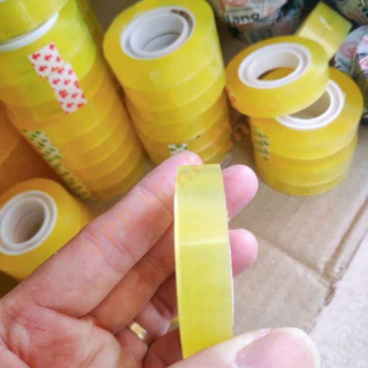 Băng Dính / Băng Keo Văn Phòng Khổ 1cm / 2cm Dính Chắc Tiện Lợi