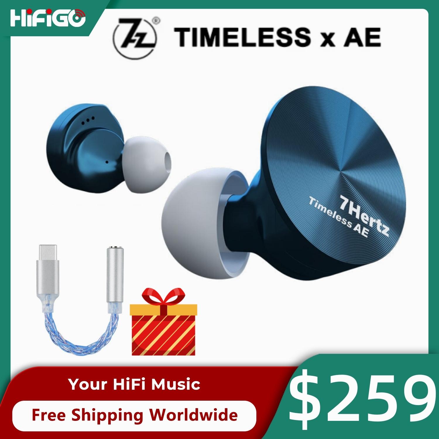 7Hz vượt thời gian AE 14.2mm Trình điều khiển từ tính phẳng trong tai theo dõi Tai nghe IEM 4 core Cáp đồng mạ bạc 2Pin 2.5/3.5/4.4mm