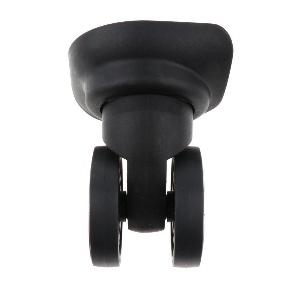 2 Pieces Swivel Suitcase Luggage Casters Dual Roller Wheels for Travel