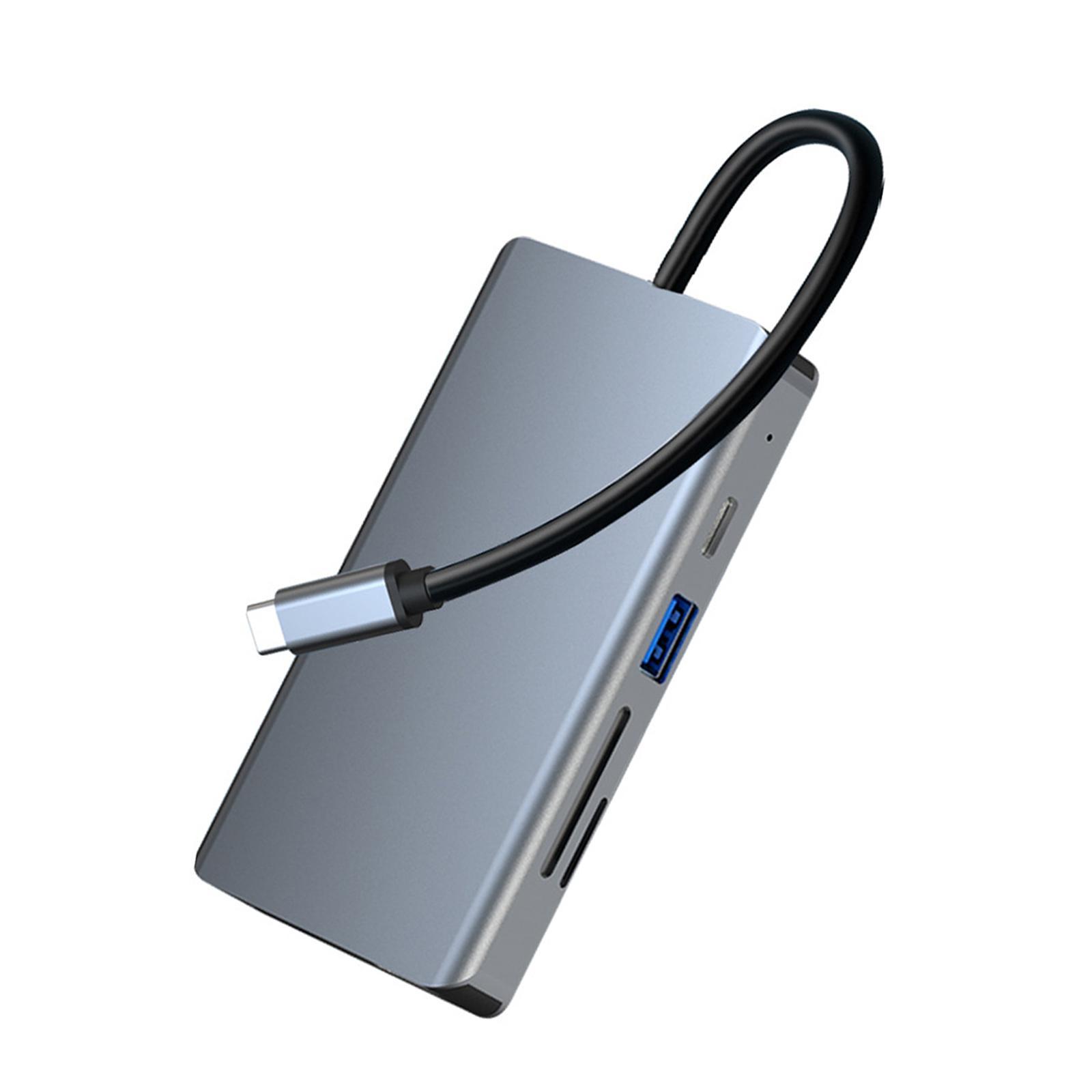 Portable USB C Hub Multi-Port Type-C To 9 in 1 USB 2.0 for Pro