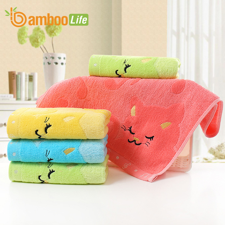 Khăn mặt sợi tre Khăn rửa mặt lau mặt Bamboo Life BBL056 hàng chính hãng - Vàng