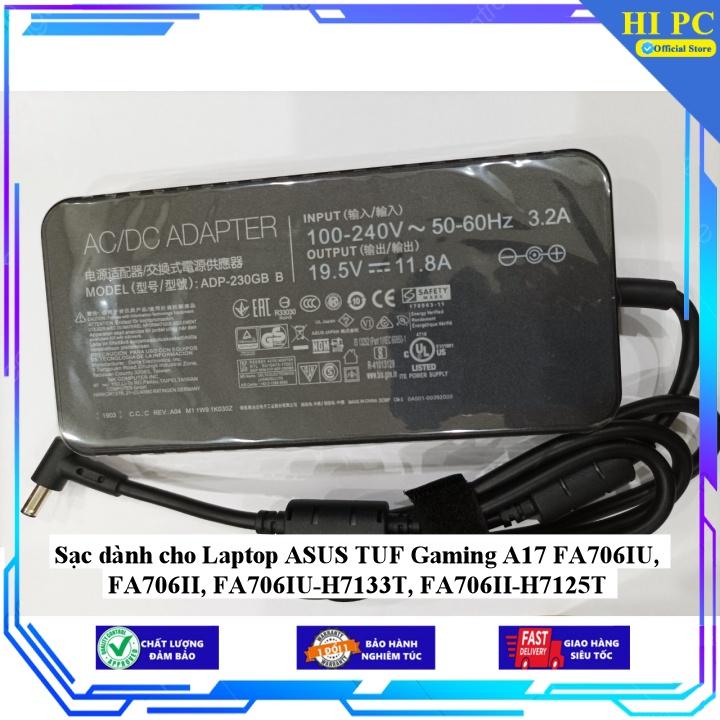Sạc dành cho Laptop ASUS TUF Gaming A17 FA706IU FA706II FA706IU-H7133T FA706II-H7125T - Kèm Dây nguồn - Hàng Nhập Khẩu