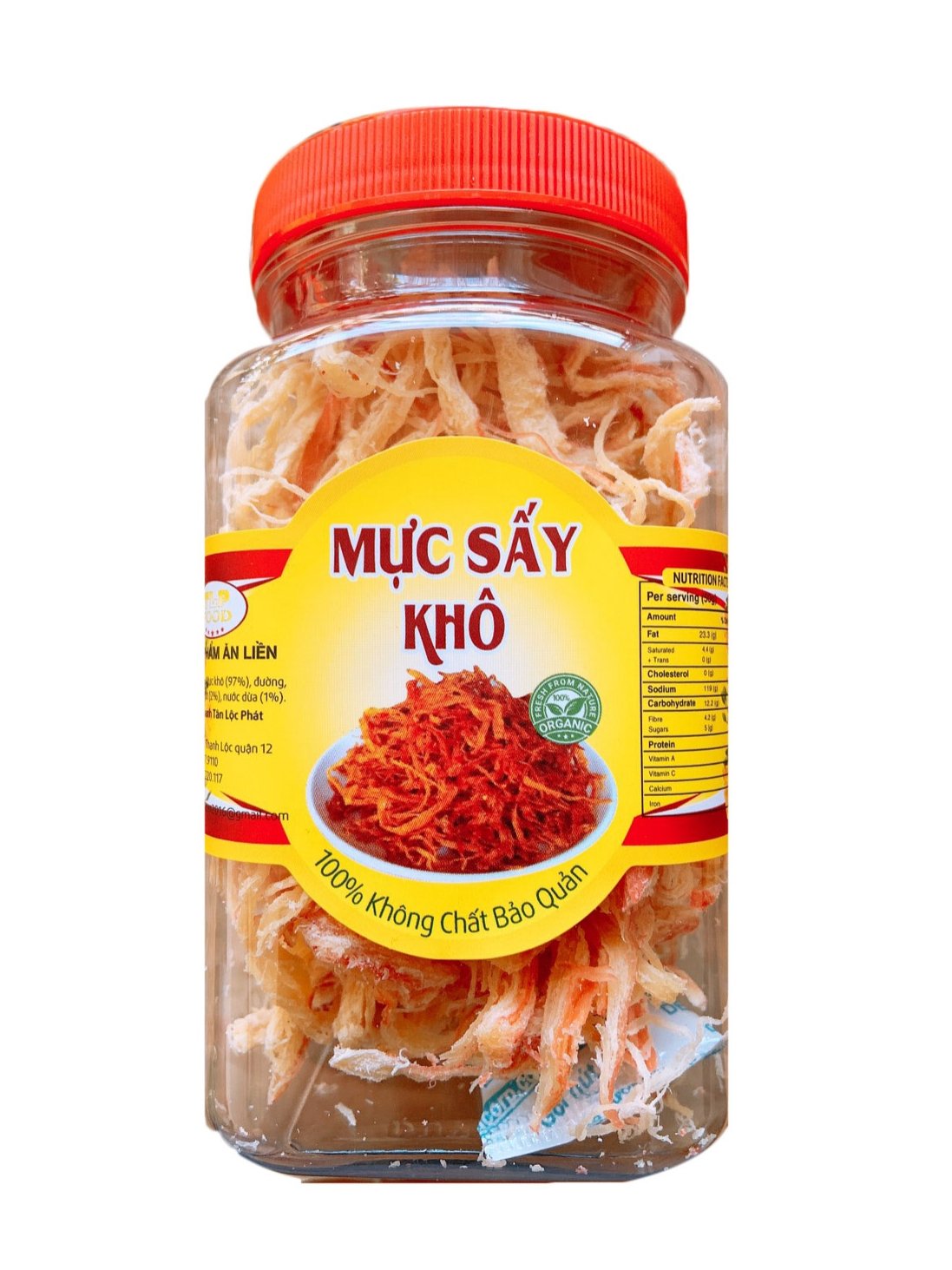 MỰC SẤY KHÔ HẤP NƯỚC CỐT DỪA TẶNG KÈM TƯƠNG ỚT