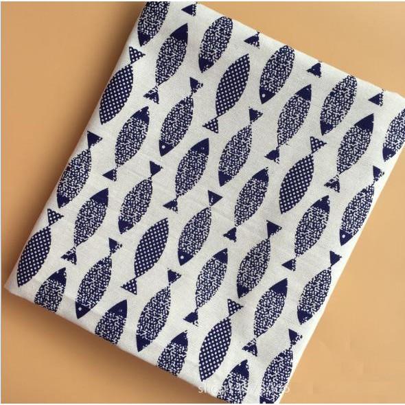 Vải Bố Canvas Cá Xám Lớn
