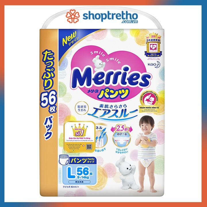 Bỉm quần Merries Jumbo L56