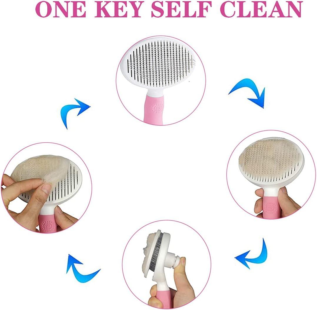 Chải chó và mèo tự làm sạch chải lông chải chuốt lược cho mèo động vật chống tóc để massage thú cưng, tẩy lông