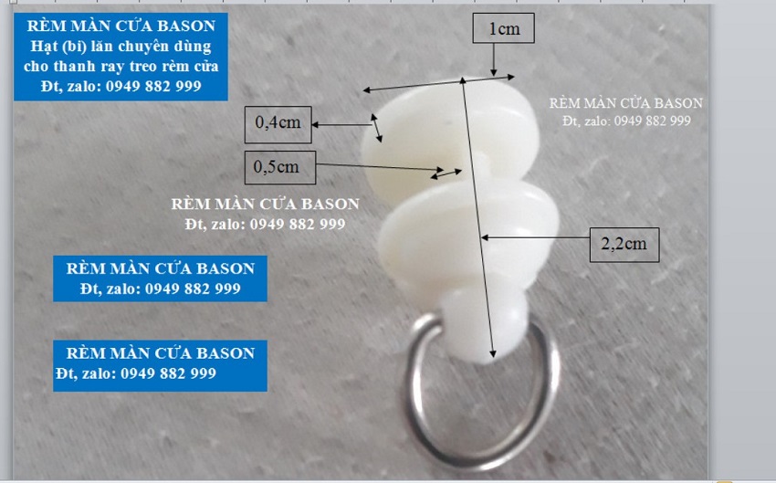 Bi Lăn Thanh Ray Treo Rèm Cửa - Nhiều Số Lượng Khác Nhau