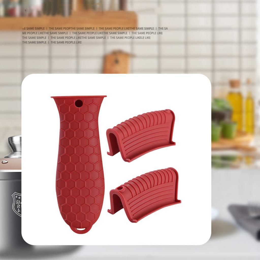 Silicone Pot Holder Sleeve Pot Frying Pan Handle Kitchen