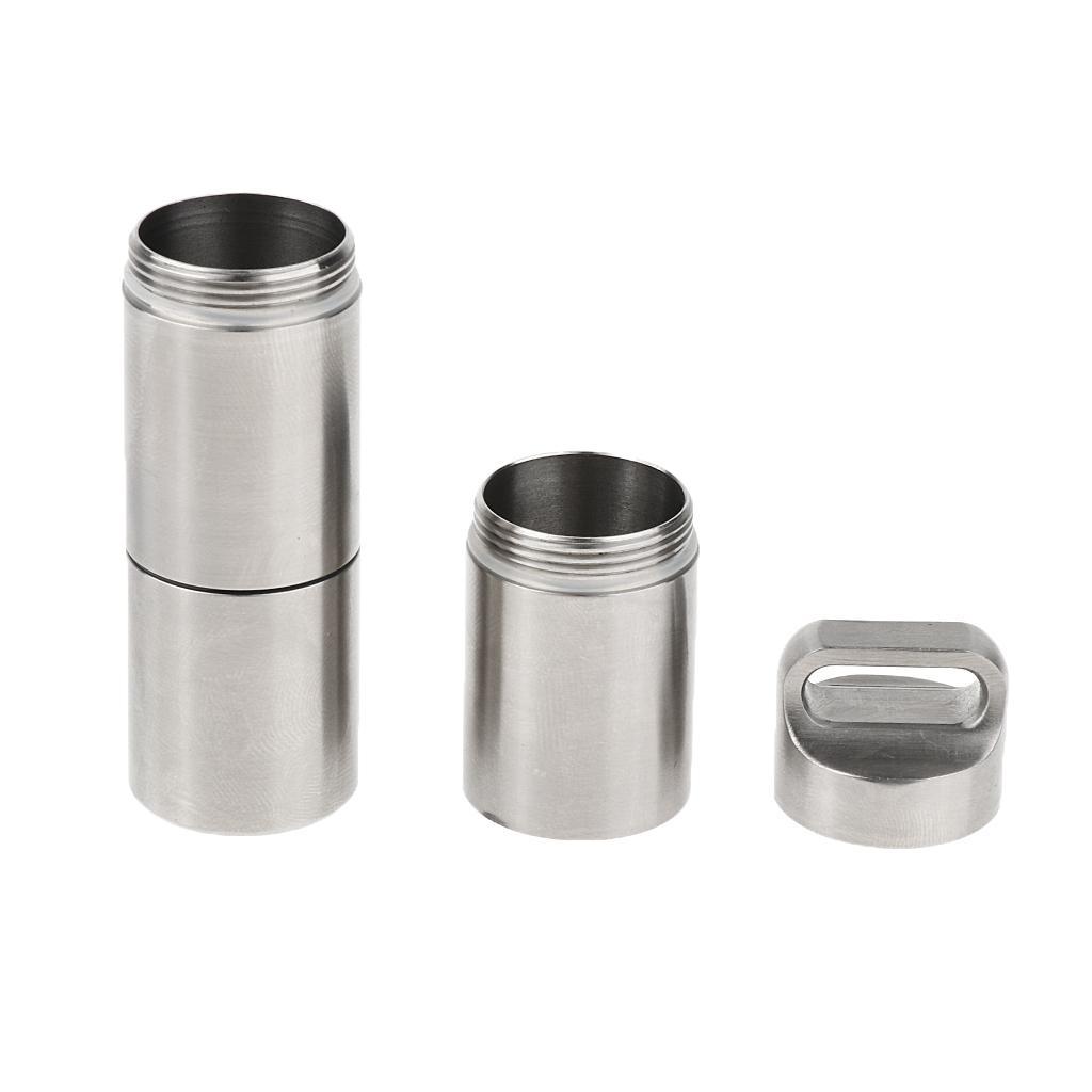 2pcs Travel Pill Organizer Medicine Dispenser - Waterproof Pill Boxes and Organizer - Portable Vitamin Container Holder