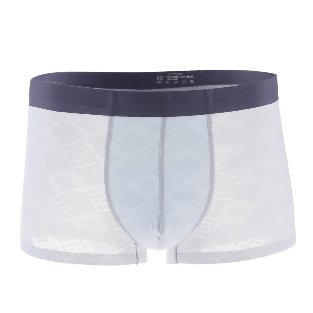Mens Sexy Translucent Pouch Briefs Underwear Bulge Pouch Panties