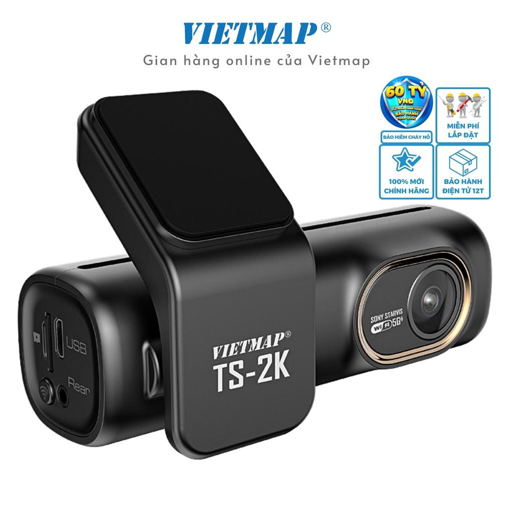 Camera hành trình Vietmap TS-2K - Cảnh báo giao thông bằng giọng nói-Ghi hình 2K - Hàng Chính Hãng