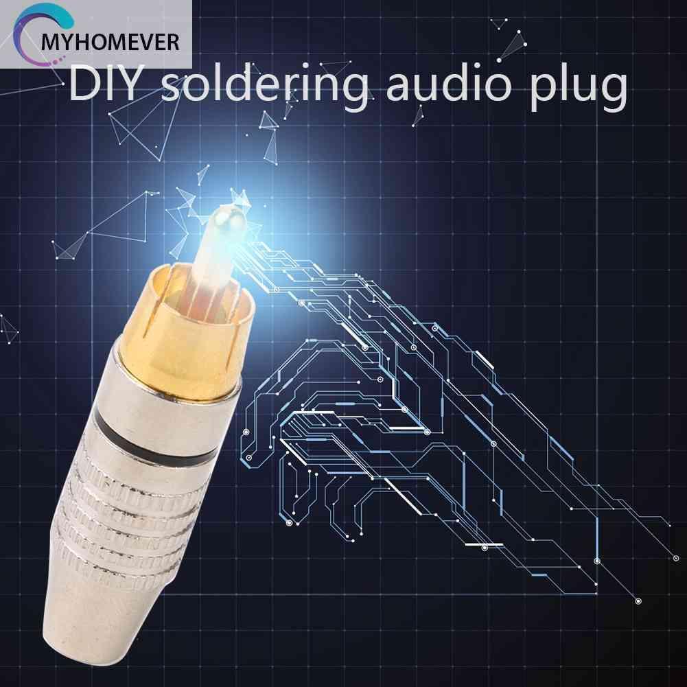 Set 10 Đầu Nối RCA DIY Chuyên Dụng