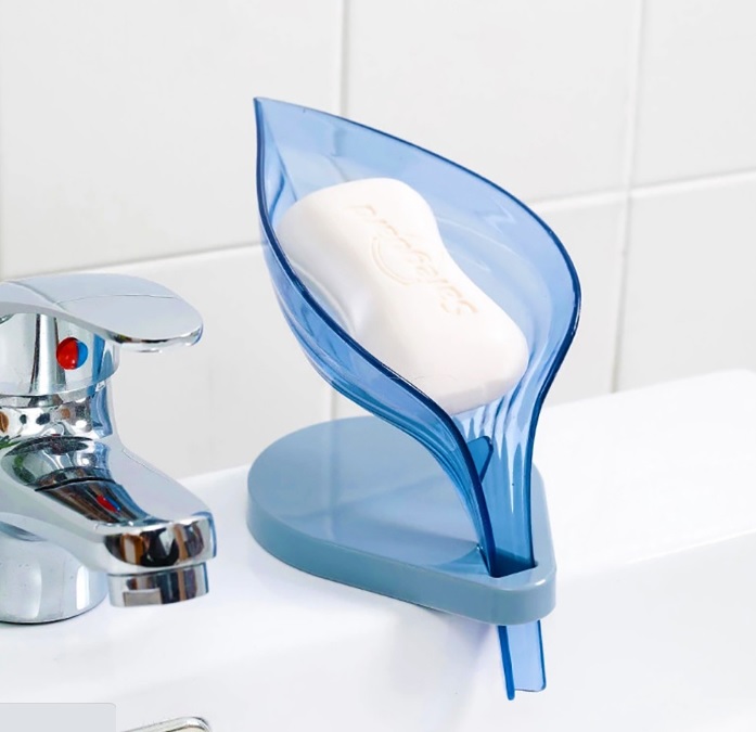 KHAY ĐỰNG XÀ BÔNG CHIẾC LÁ CÓ LỖ THOÁT NƯỚC
