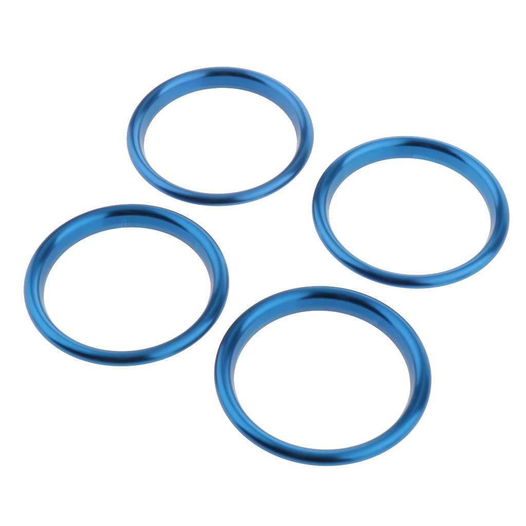 4PCS AC Air Vent Outlet Cover Sticker Ring For Audi A3 S3 2013-2016