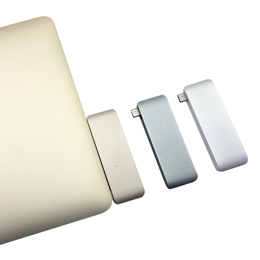 Cổng Chuyển Hyper HyperDrive USB Type-C 5-in-1 Hub Dành Cho Macbook Pro 2016 và Macbook 12&quot; - Hàng Chính Hãng