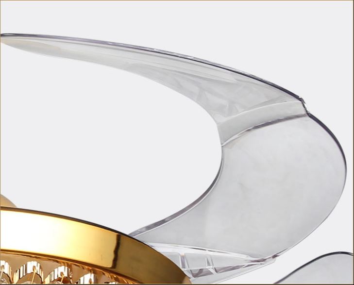 Đèn quạt LED XACHO cánh cụp xòe 3 chế độ ánh sáng sang trọng - kèm điều khiển từ xa tiện dụng