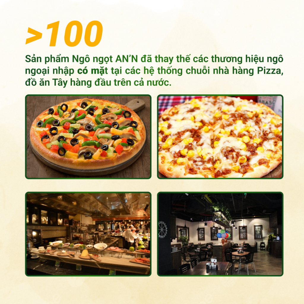 Ngô Ngọt Nguyên Hạt AN'N Loại Đặc Biệt - Lon 450gr Món Ăn Khai Vị, Tráng Miệng, Dùng Trong Chuỗi Nhà Hàng Lớn