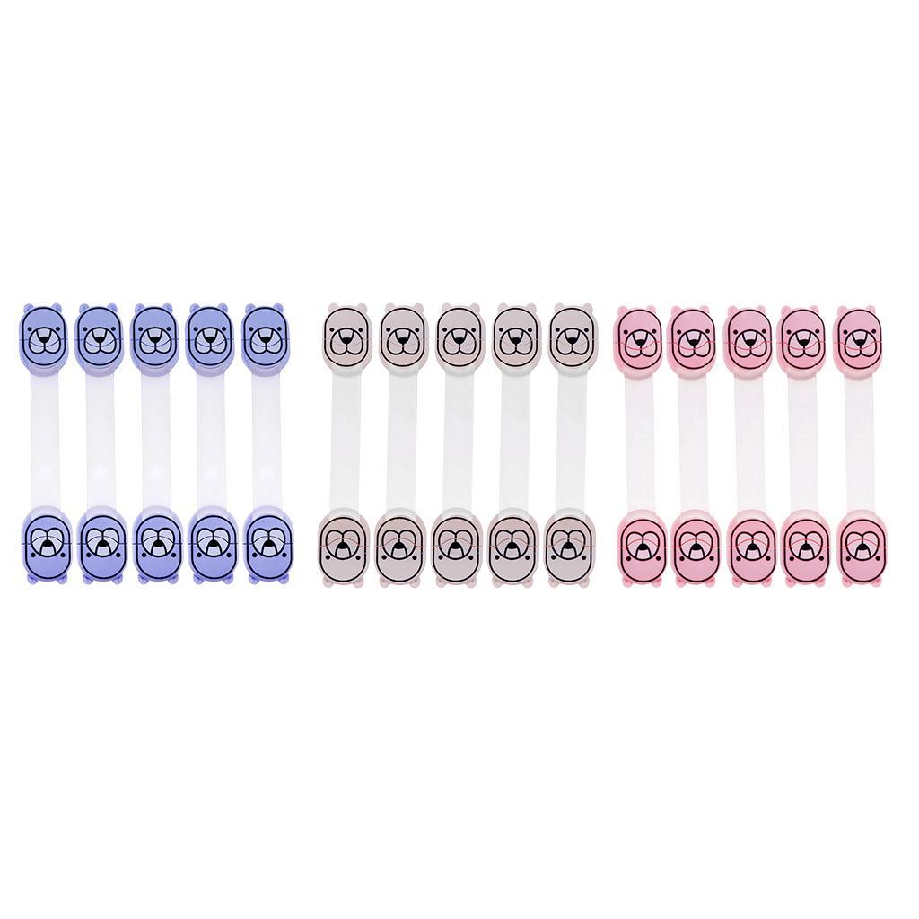 5/10/15 Pcs Child Baby Cupboard Cabinet Safety Locks Proofing Door Drawer Fridge Kids