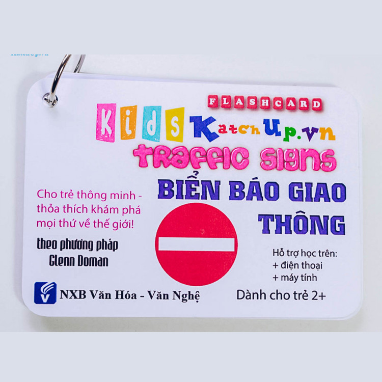 Bộ KatchUp Flashcard cho bé Tiếng Anh – Biển báo giao thông – High Quality