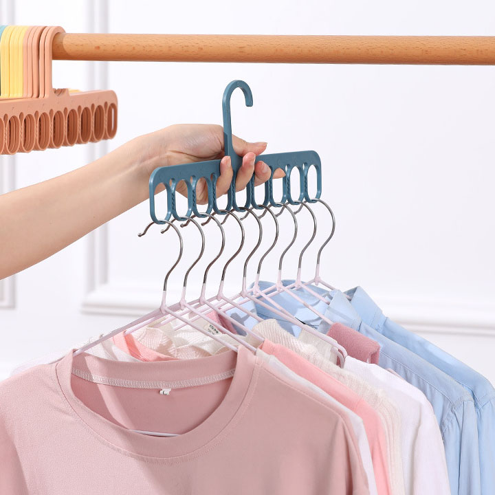 Combo 5 móc treo quần áo, vớ tất, đồ lót đa năng, bằng nhựa PP