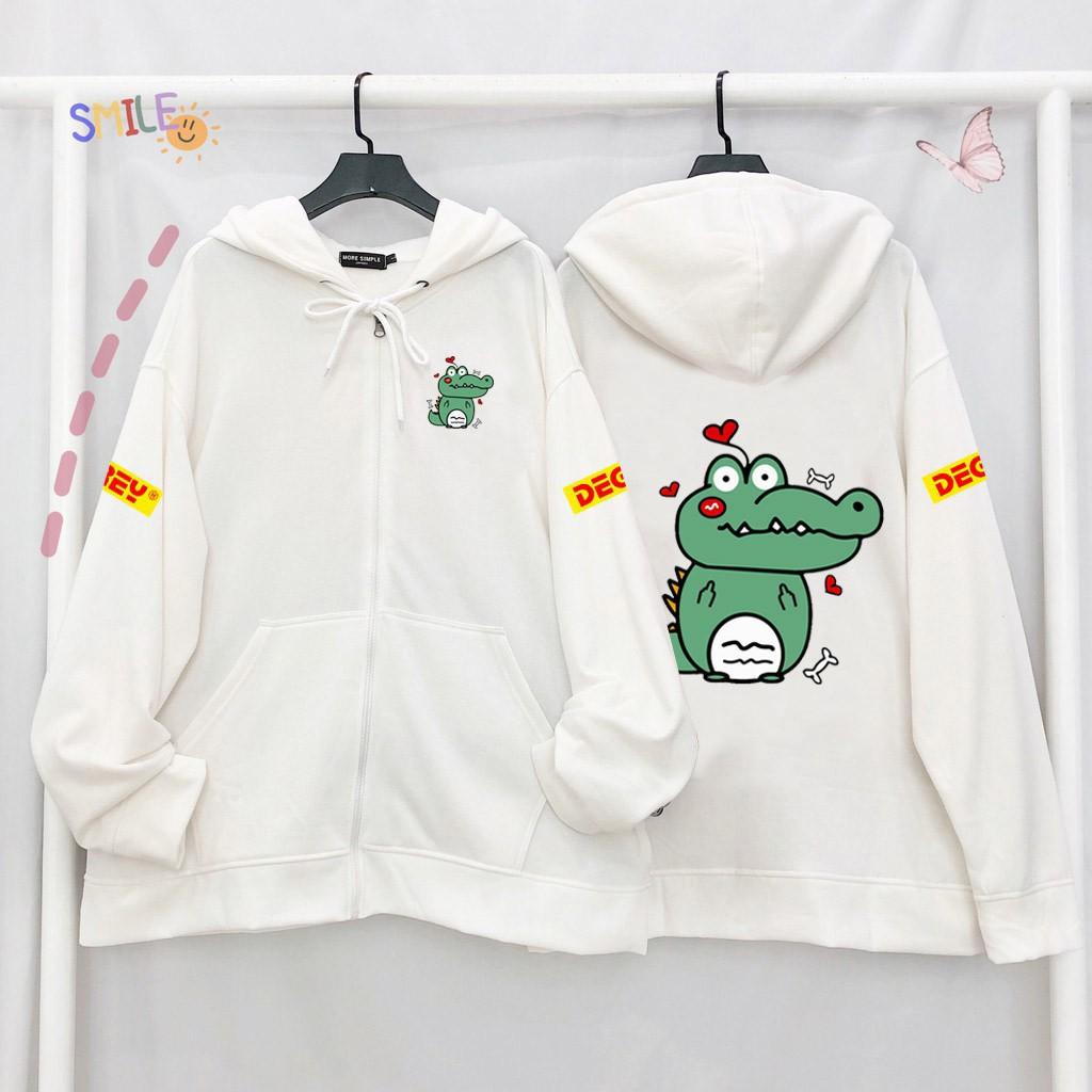  Áo Hoodie Unisex - Áo Khoác Nỉ Nam Nữ CROCODILE 2 Màu Cực Hot - LP.STORE