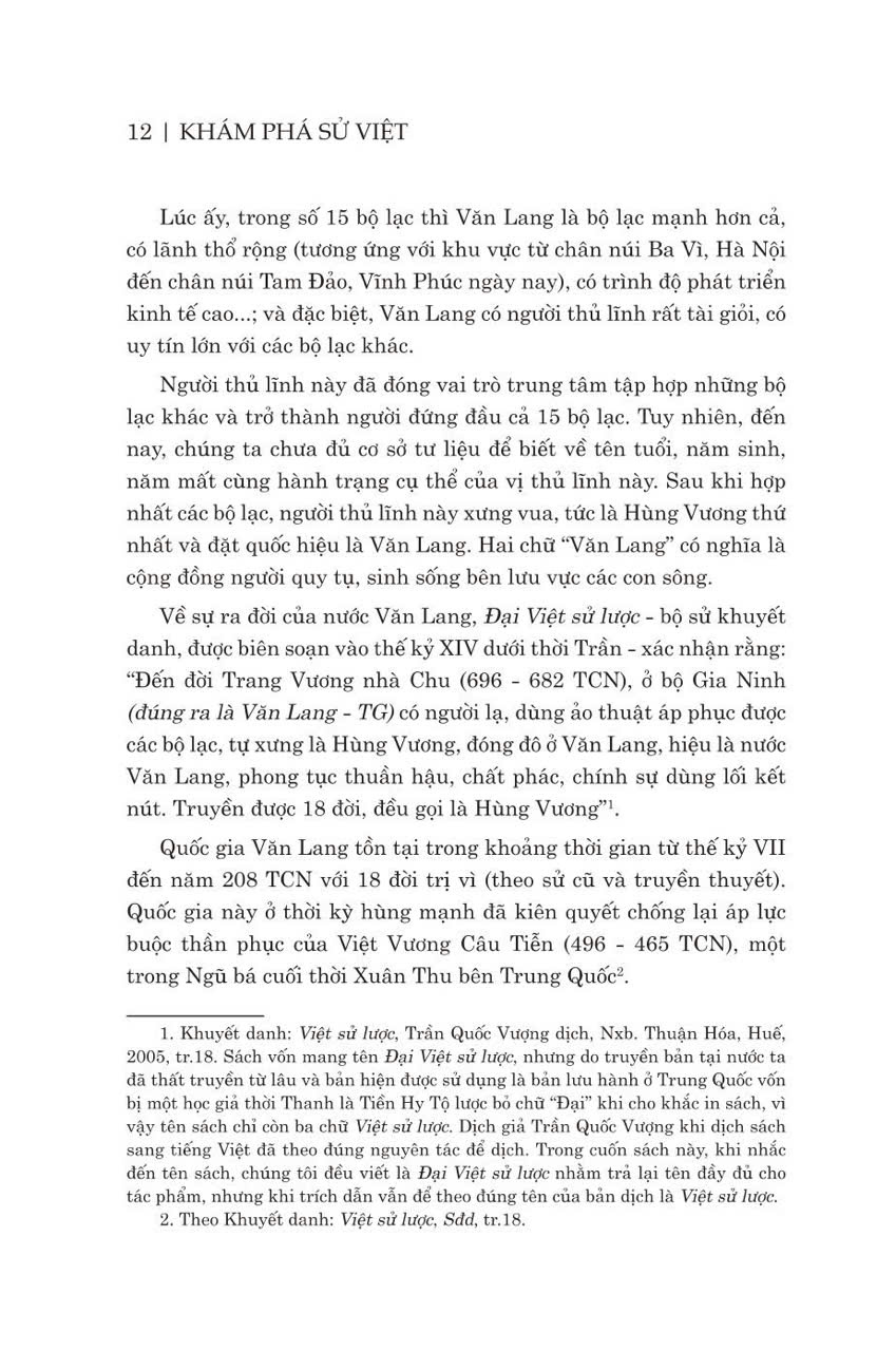 Khám phá sử Việt