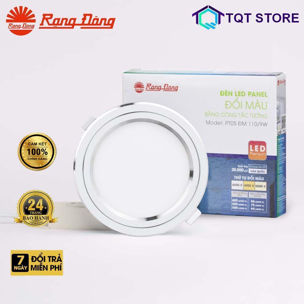 Đèn LED Panel Tròn Đổi Màu Rạng Đông, Lỗ Trần D135, Công Suất 12W, Model PT05 ĐM 135/12W