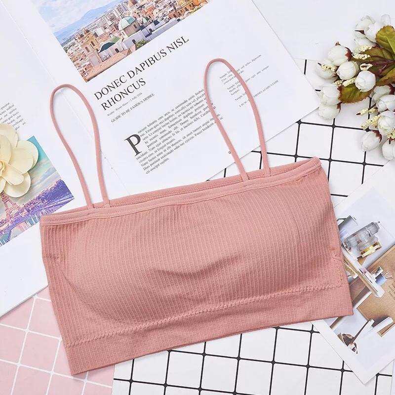 Áo Bra Quây Có Dây Gân Tăm Cotton Mềm Mại BR16