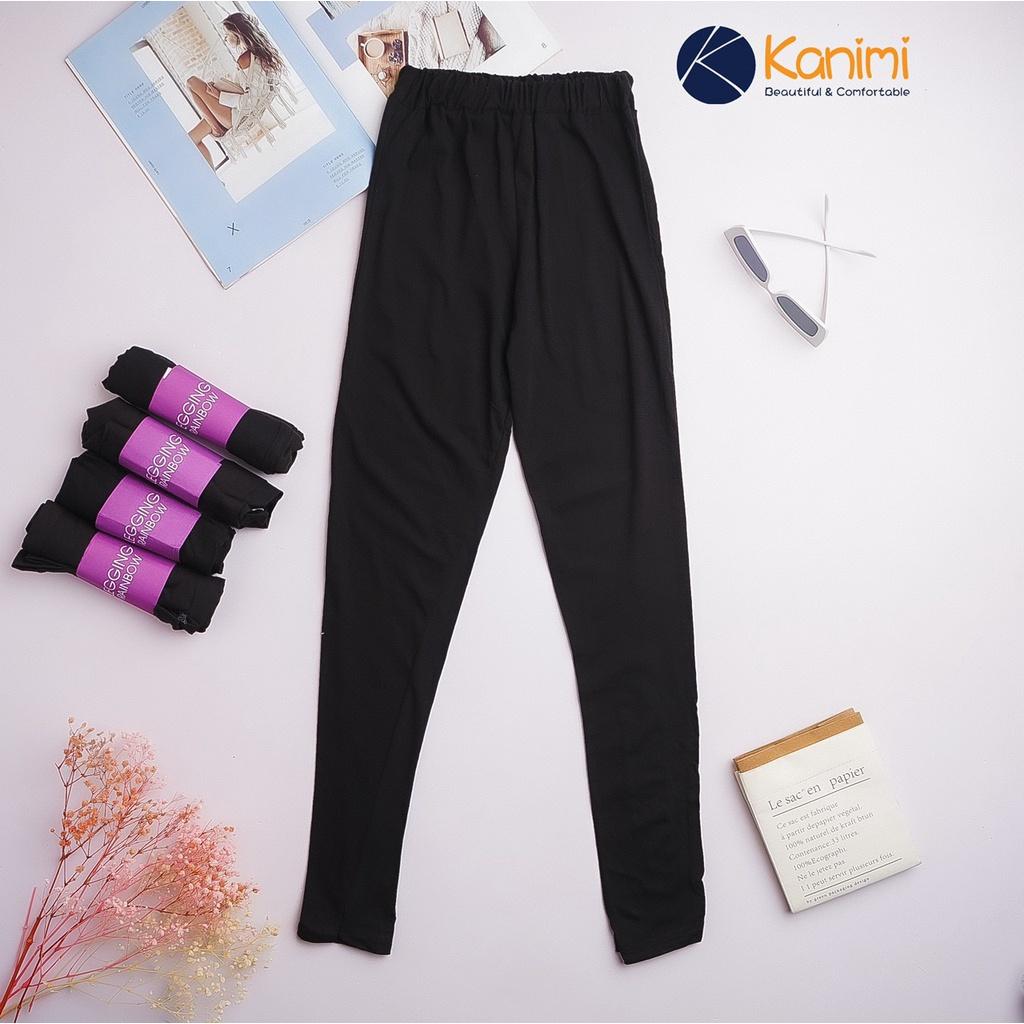 Quần Legging dài nữ - legging mỏng ôm giữ nhiệt mùa đông Kanimi