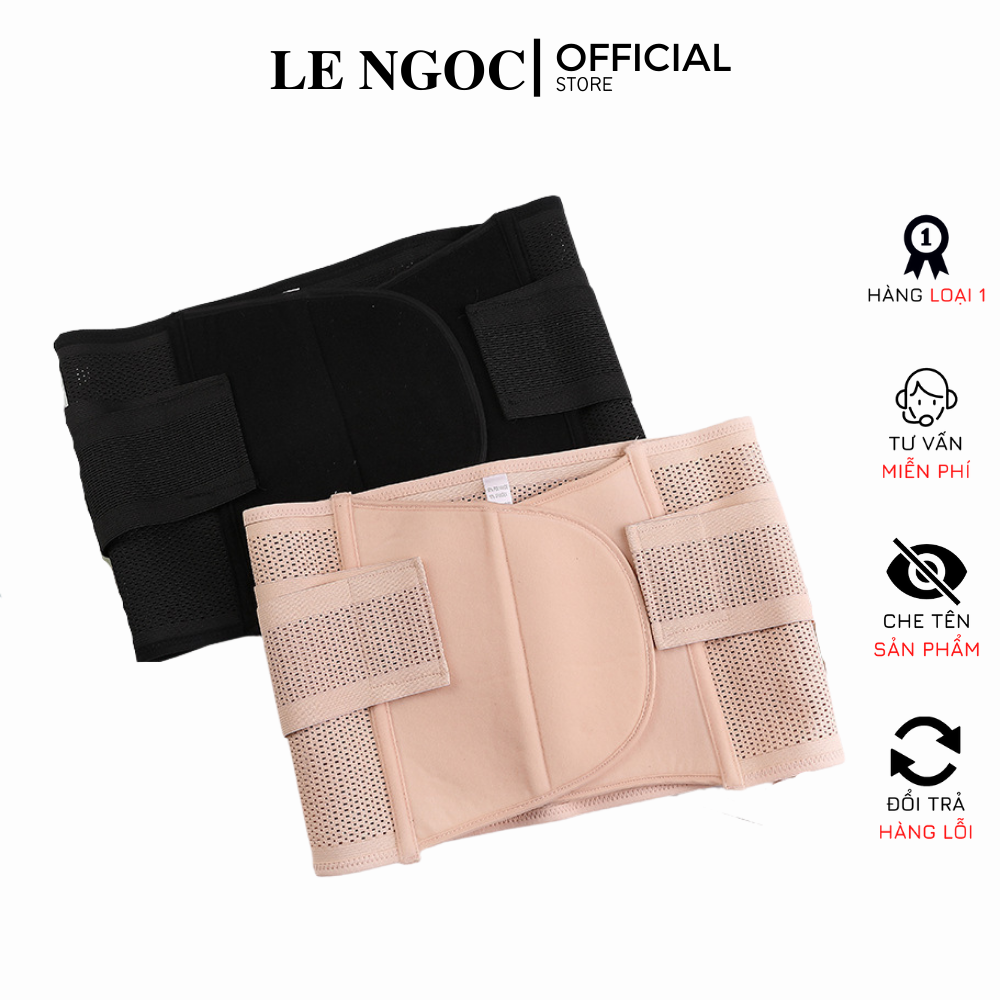 Đai nịt bụng chống cuộn sau sinh, gen nịt bụng dán định hình tan mỡ lỗ thông hơi thoáng khí-LN072