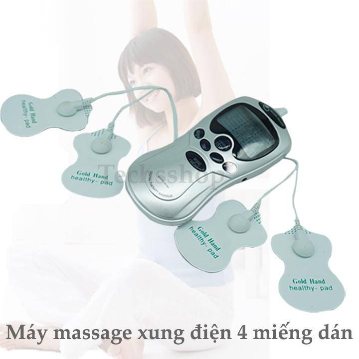 Máy massage xung điện 4 miếng dán trị liệu đau nhức