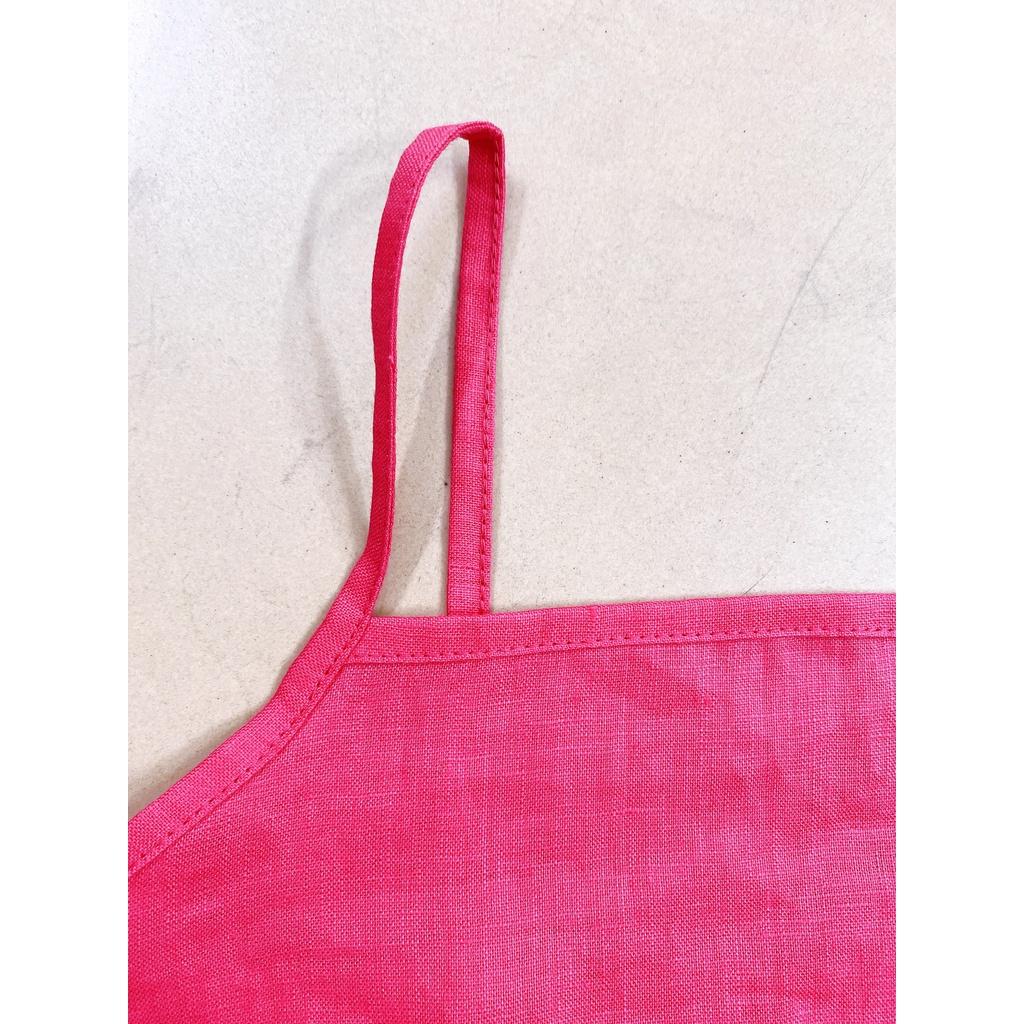 Áo hai dây LINEN TƯNG PREMIUM dáng chữ A. June A09