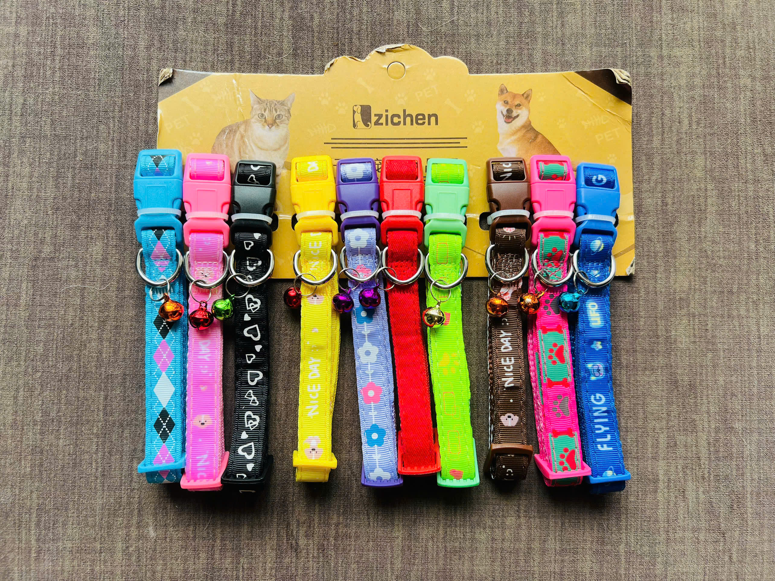 VÒNG CỔ SIÊU CUTE BẢNG LỚN 2.5CM SIZE 26-37CM CHO THÚ CƯNG CHÓ MÈO