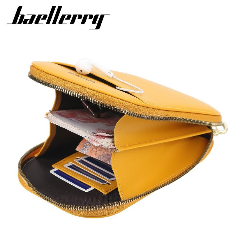 Bóp ví nữ đeo chéo với dây kéo hình trái tim dễ thương đựng vừa điện thoại 6.5" - N5573