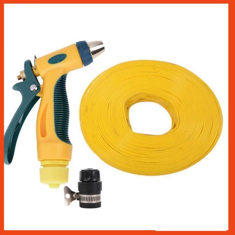 Bộ dây vòi xịt nước rửa xe,tưới cây tăng áp 3 lần 15m