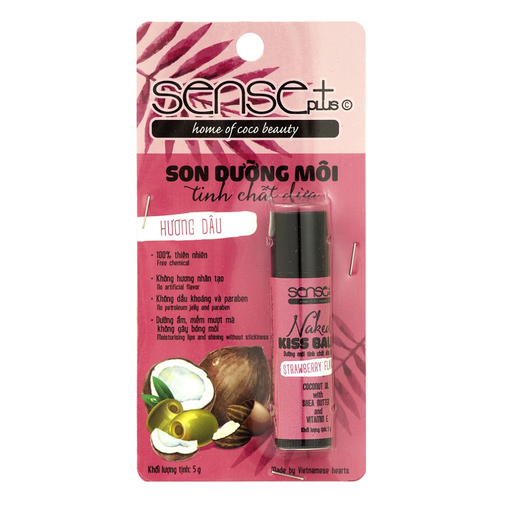 Son Dưỡng Môi Sense+ Naked Balm Hương Dâu (5g)