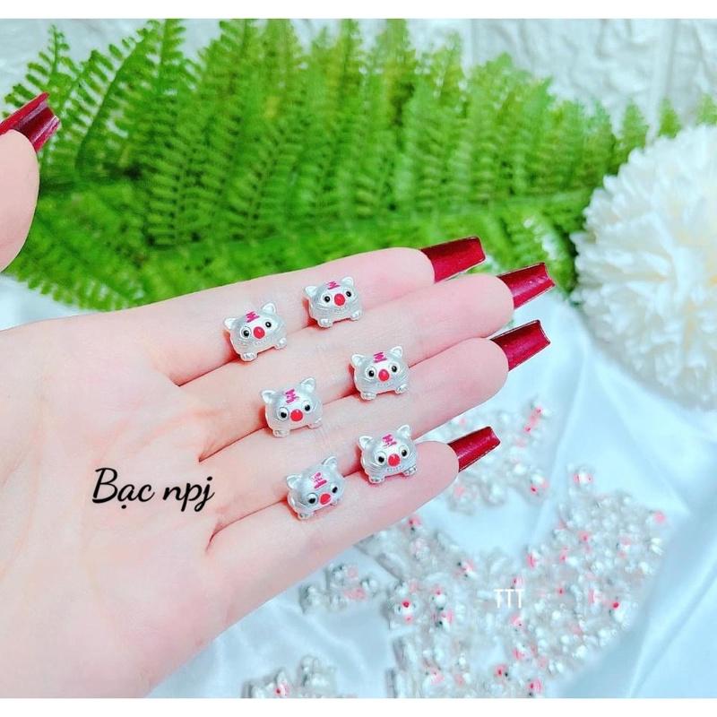 Con giáp hổ mix vòng bạc ta ,sll giá rẻ-Bạc npj