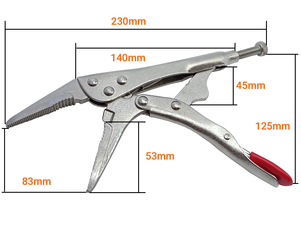 Kìm bấm chết mỏ nhọn 9" kiêm cắt dây