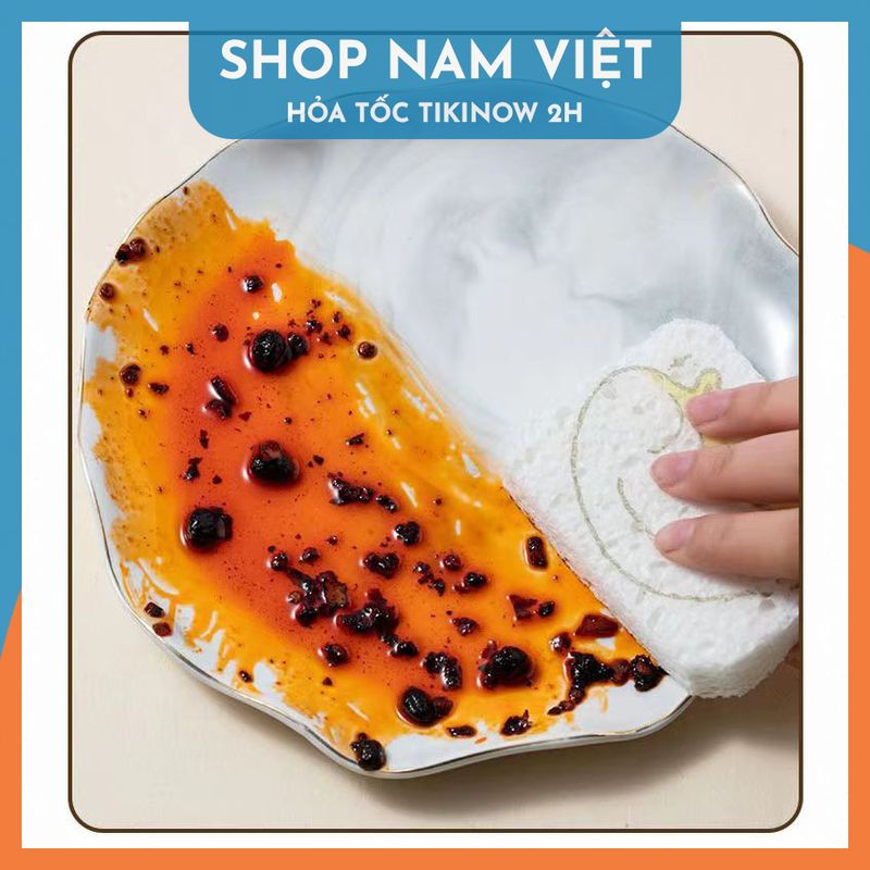 Mút Rửa Chén Cotton Gỗ Sinh Thái Dạng Nén